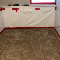 tile with mastic